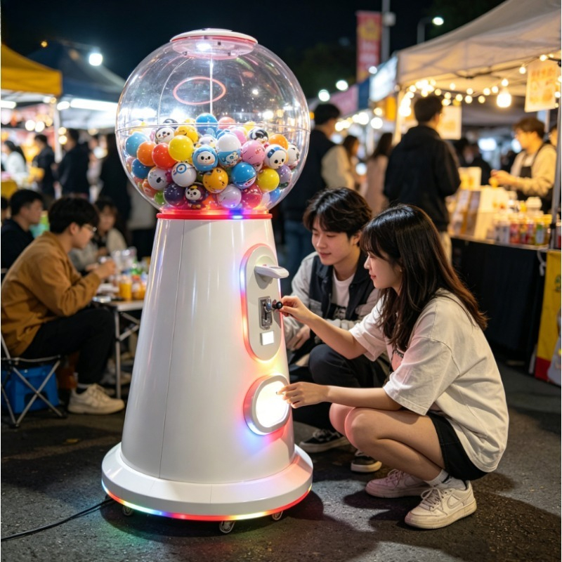 Arcade Toy Vending Machine - ตู้กาชาปองหยอดเหรียญแบบกำหนดเองได้, เครื่องจ่ายของเล่นแคปซูลลูกบอลขนาดใหญ่ 75 มม. 100 มม.