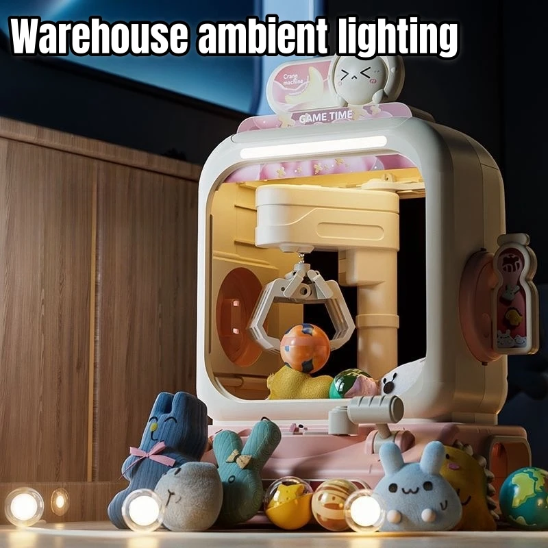 Arcade Toy Vending Machine - เครื่องเกมคีบตุ๊กตาอิเล็กทรอนิกส์ ปรับระดับได้ พร้อมเสียงเพลง ของขวัญวันเกิดสำหรับเด็ก