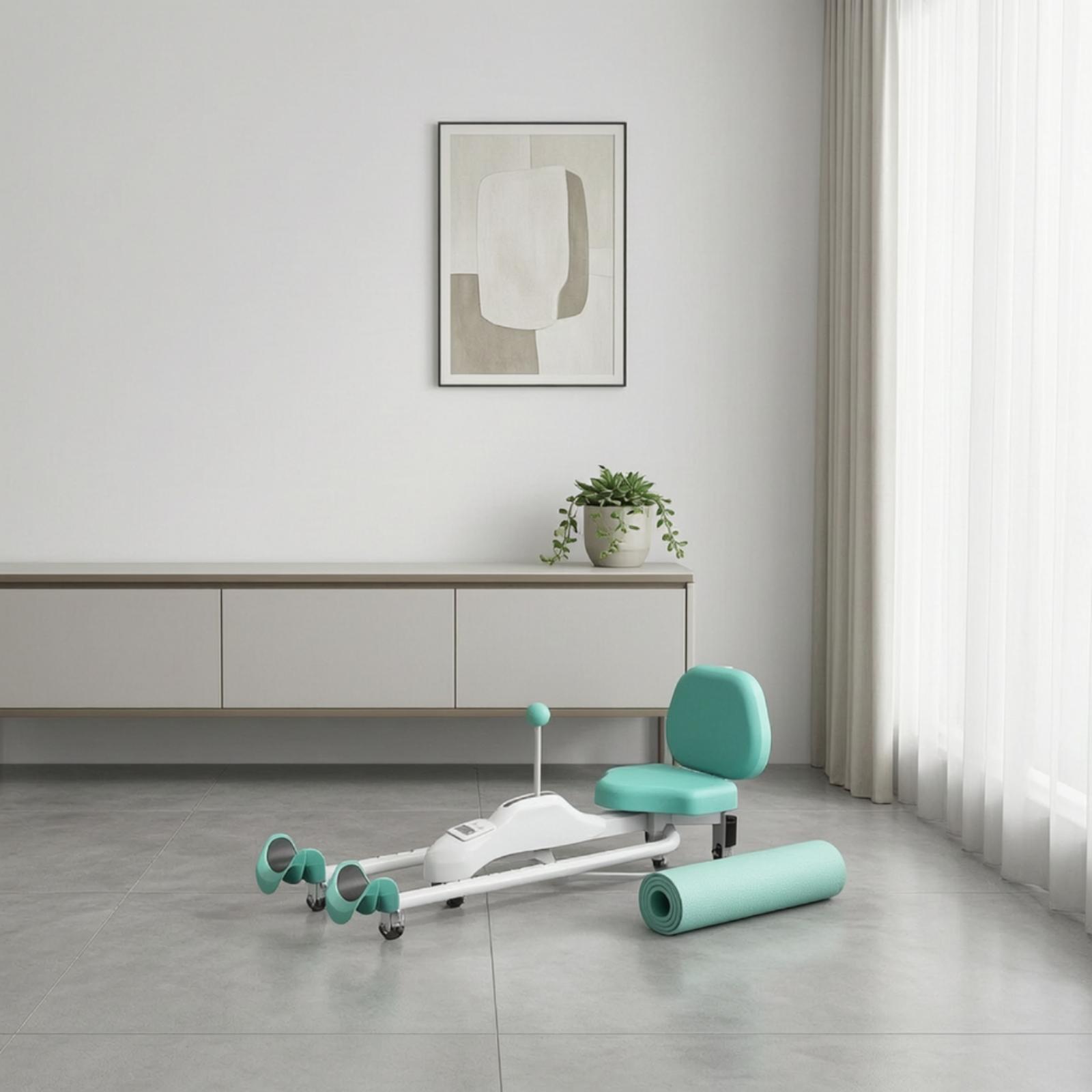 Dance Pad Machine - เครื่องแยกขาแบบมีเบาะรองนั่งปรับได้ เครื่องยืดขาที่สะดวกสบายสำหรับนักเต้น นักศิลปะต่อสู้ ยิมที่บ้าน และการเต้น