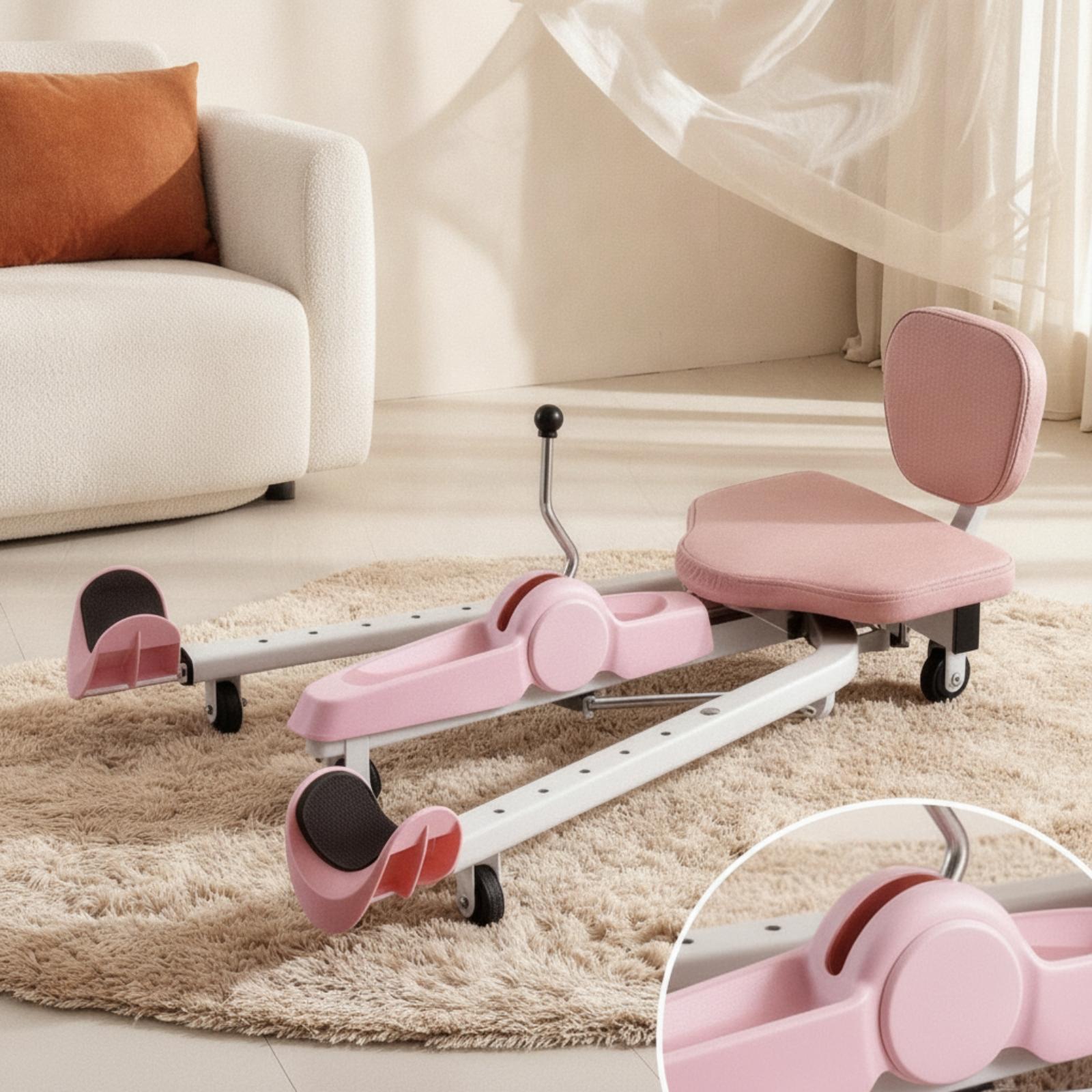 Dance Pad Machine - เครื่องแยกขาแบบมีเบาะรองนั่งปรับได้ เครื่องยืดขาที่สะดวกสบายสำหรับนักเต้น นักศิลปะต่อสู้ ยิมที่บ้าน และการเต้น