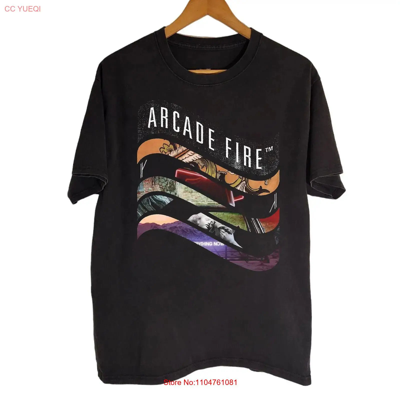 Arcade No - เสื้อยืดอาร์เคด ไฟร์ แบล็ค คอตตอน ทุกไซส์ S-5XL