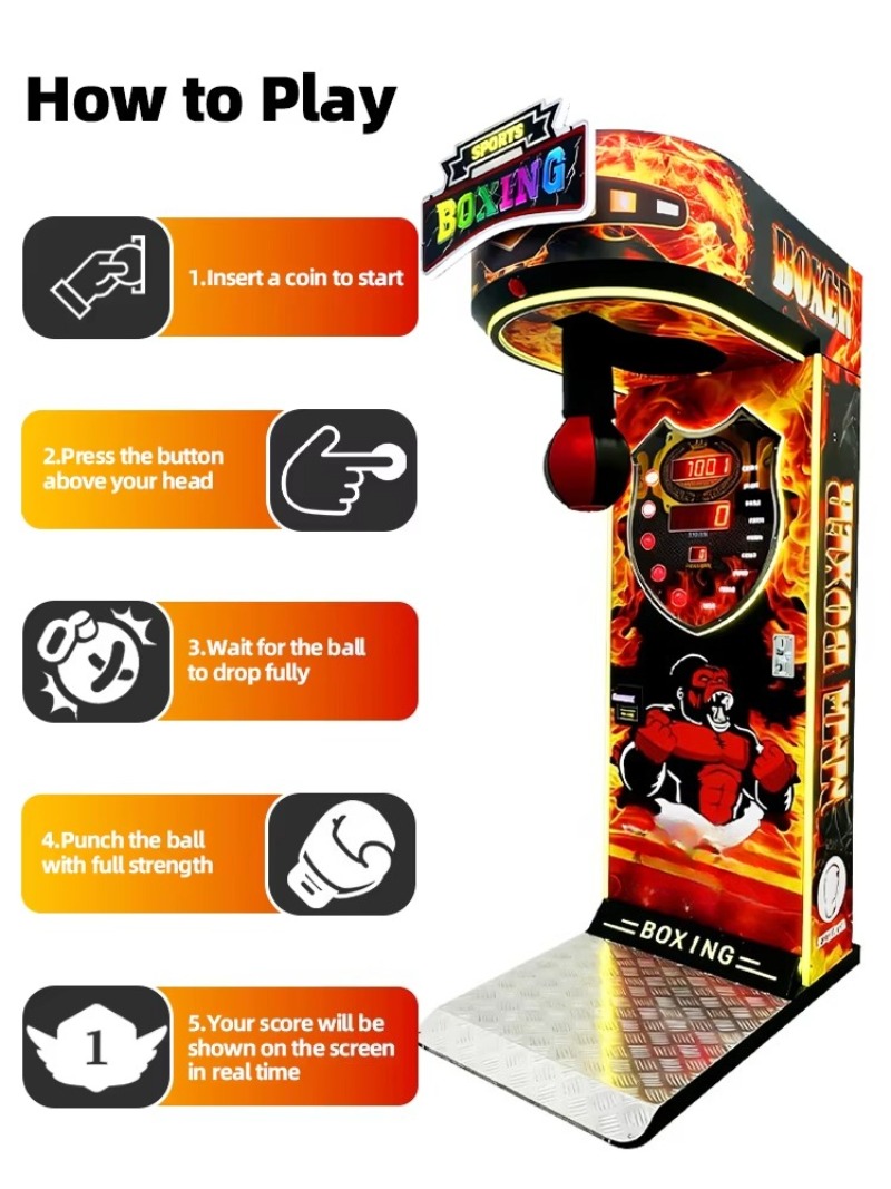 เครื่องชกมวยแบบอาร์เคด ทดสอบคว - Boxing Machine Arcade บทวิจารณ์และราคา